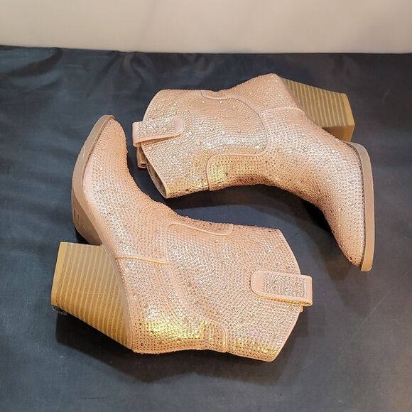 BRAND NEW FOREVER RIVER RHINESTONE WESTERN BOOTIES - Picture 12 of 14